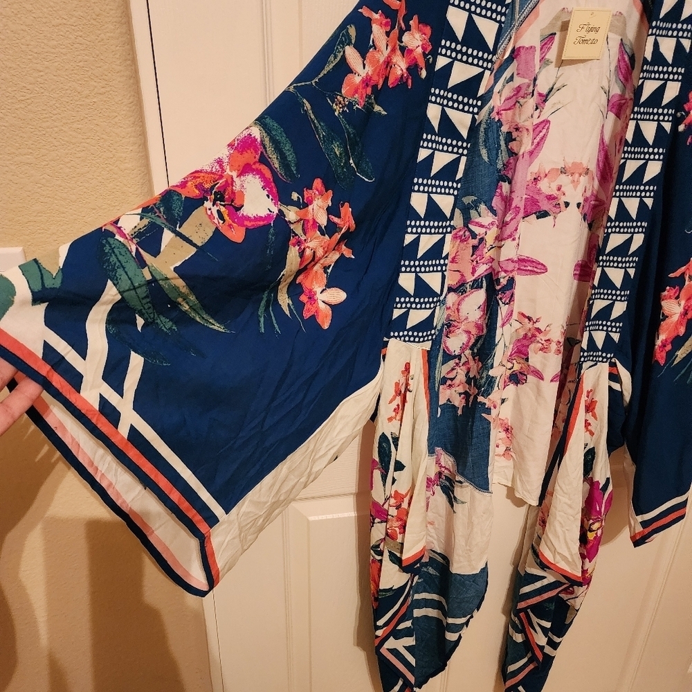 Flying Tomato Size M/L Tunic Beach Cover-up Kimono NWOT - Picture 5 of 7